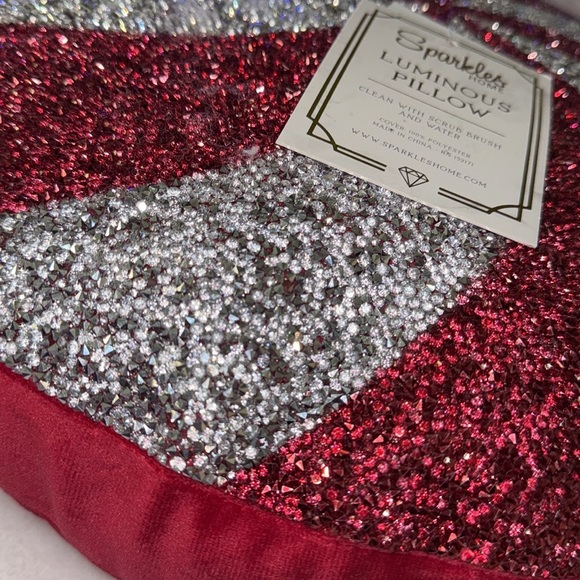 Sparkles Home luminous Christmas Peppermint Pillow - Picture 4 of 6
